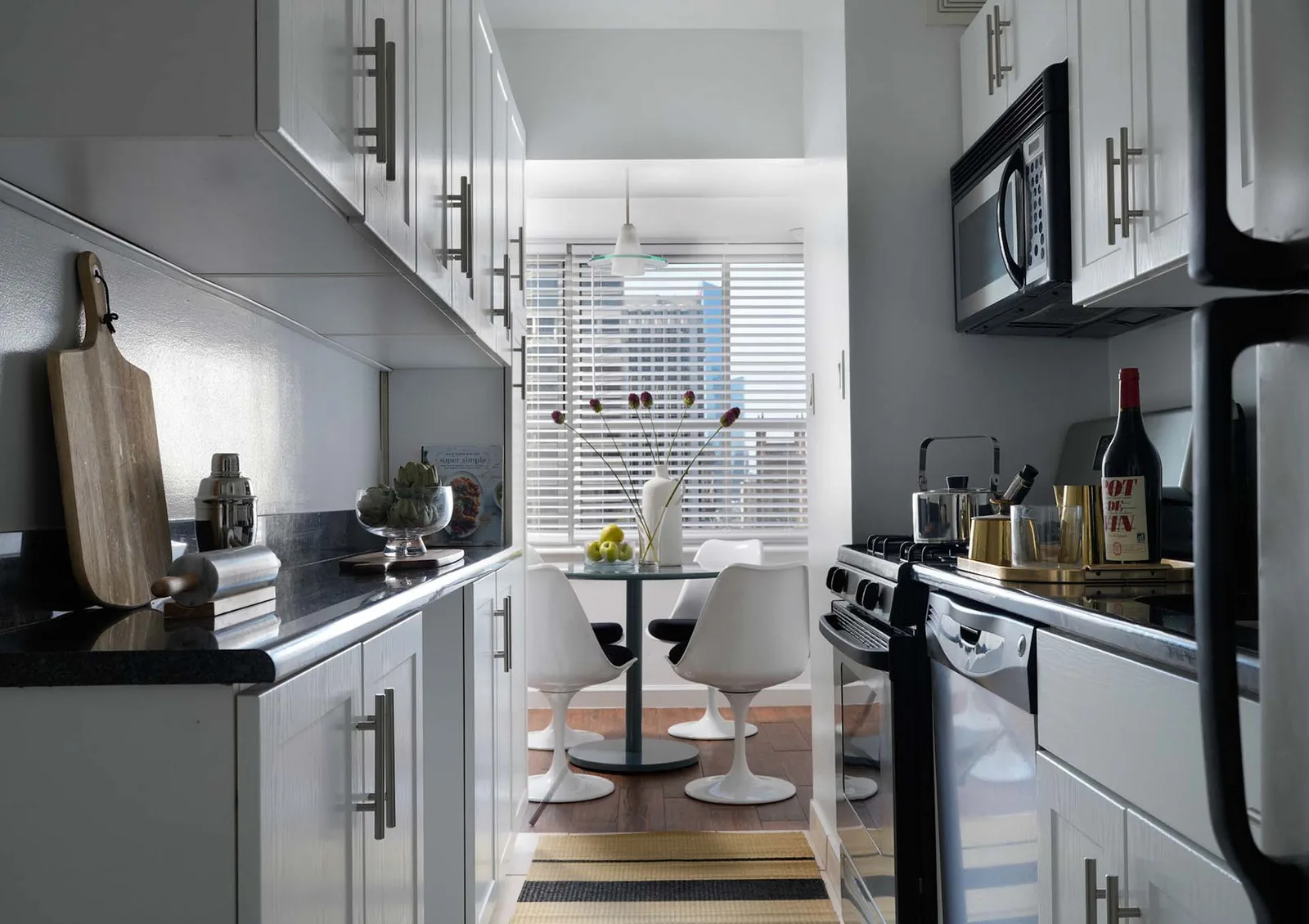 Spa-like bathroom with freestanding tub