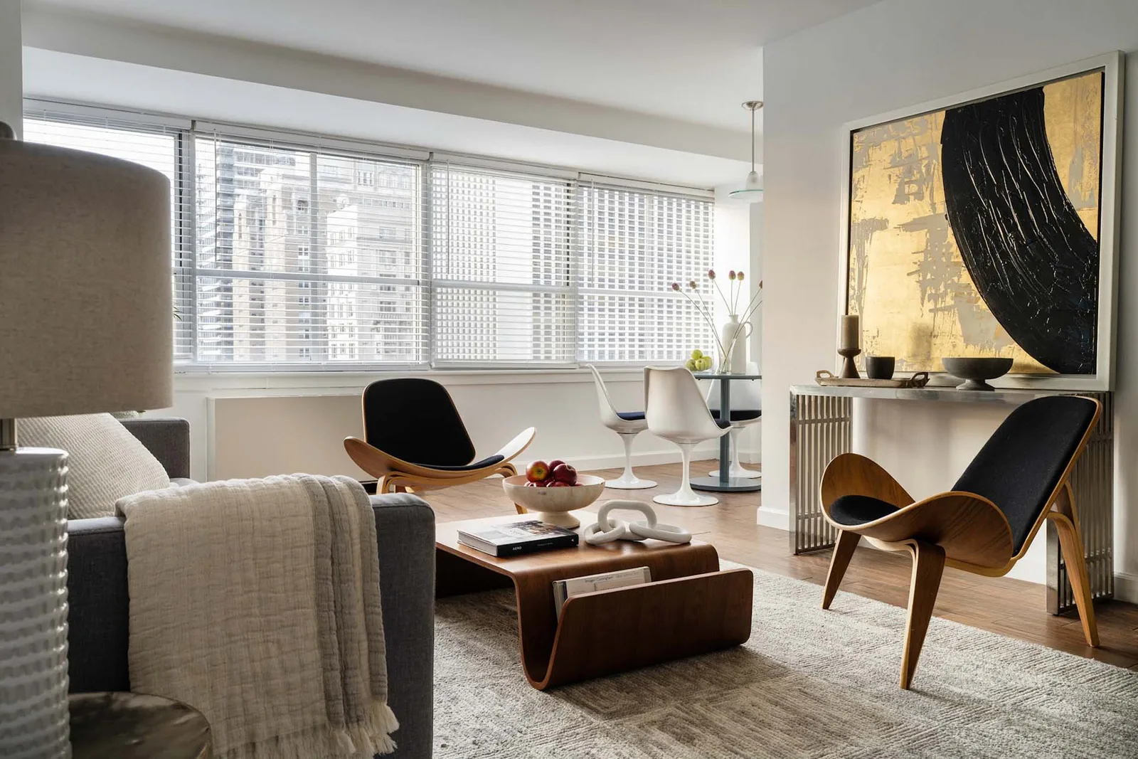 Master bedroom with king-sized bed and elegant decor